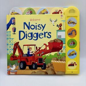 Noisy Diggers Usborne Sound Board Book by Sam Taplin New Batteries WORKS